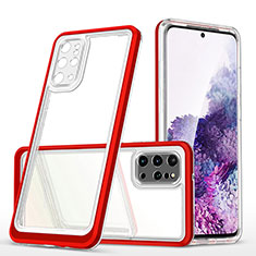 Carcasa Bumper Funda Silicona Transparente Espejo MQ1 para Samsung Galaxy S20 Plus 5G Rojo