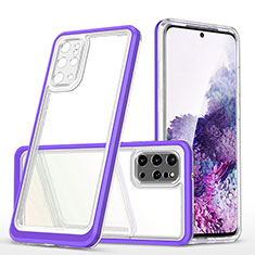 Carcasa Bumper Funda Silicona Transparente Espejo MQ1 para Samsung Galaxy S20 Plus Morado