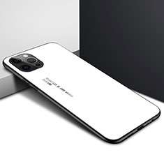 Carcasa Bumper Funda Silicona Transparente Espejo N01 para Apple iPhone 12 Pro Max Blanco