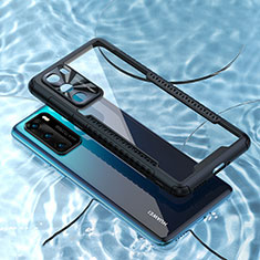 Carcasa Bumper Funda Silicona Transparente Espejo N03 para Huawei P40 Negro