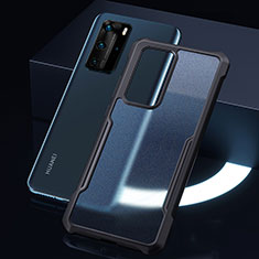 Carcasa Bumper Funda Silicona Transparente Espejo N06 para Huawei P40 Pro Negro