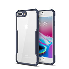 Carcasa Bumper Funda Silicona Transparente Espejo P01 para Apple iPhone 7 Plus Azul