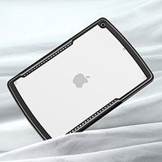 Carcasa Bumper Funda Silicona Transparente Espejo para Apple iPad 10.2 (2021) Negro