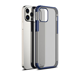 Carcasa Bumper Funda Silicona Transparente Espejo para Apple iPhone 12 Pro Azul