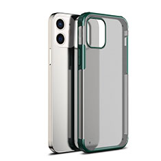 Carcasa Bumper Funda Silicona Transparente Espejo para Apple iPhone 12 Verde