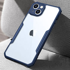 Carcasa Bumper Funda Silicona Transparente Espejo para Apple iPhone 13 Azul