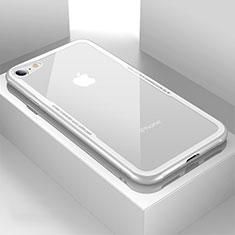 Carcasa Bumper Funda Silicona Transparente Espejo para Apple iPhone 7 Blanco