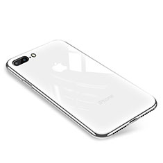 Carcasa Bumper Funda Silicona Transparente Espejo para Apple iPhone 8 Plus Blanco