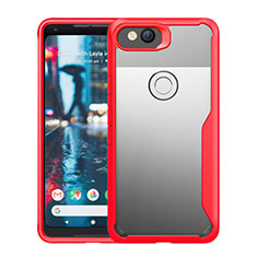 Carcasa Bumper Funda Silicona Transparente Espejo para Google Pixel 3 Rojo