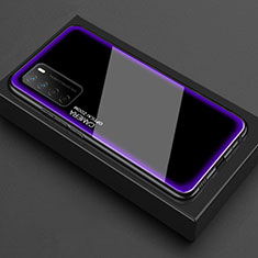 Carcasa Bumper Funda Silicona Transparente Espejo para Huawei Honor Play4 5G Morado