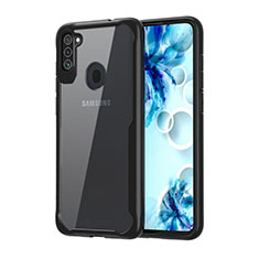 Carcasa Bumper Funda Silicona Transparente Espejo para Samsung Galaxy A11 Negro