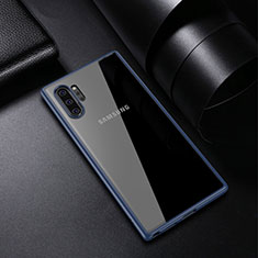 Carcasa Bumper Funda Silicona Transparente Espejo para Samsung Galaxy Note 10 Plus 5G Azul