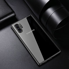 Carcasa Bumper Funda Silicona Transparente Espejo para Samsung Galaxy Note 10 Plus 5G Negro