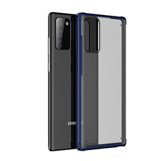 Carcasa Bumper Funda Silicona Transparente Espejo para Samsung Galaxy Note 20 Plus 5G Azul