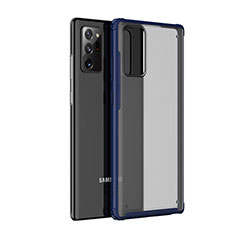 Carcasa Bumper Funda Silicona Transparente Espejo para Samsung Galaxy Note 20 Ultra 5G Azul