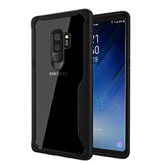 Carcasa Bumper Funda Silicona Transparente Espejo para Samsung Galaxy S9 Plus Negro