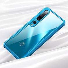 Carcasa Bumper Funda Silicona Transparente Espejo para Xiaomi Mi 10 Azul