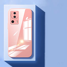 Carcasa Bumper Funda Silicona Transparente Espejo para Xiaomi Mi 13 Lite 5G Oro Rosa