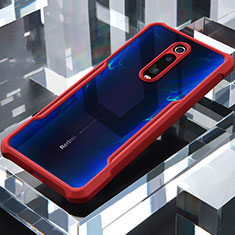 Carcasa Bumper Funda Silicona Transparente Espejo para Xiaomi Mi 9T Rojo