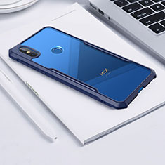 Carcasa Bumper Funda Silicona Transparente Espejo para Xiaomi Mi Mix 3 Azul