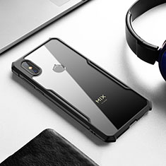 Carcasa Bumper Funda Silicona Transparente Espejo para Xiaomi Mi Mix 3 Negro