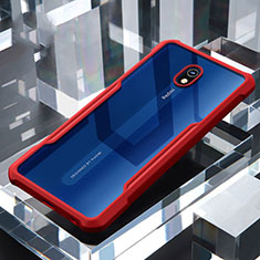 Carcasa Bumper Funda Silicona Transparente Espejo para Xiaomi Redmi 8A Rojo