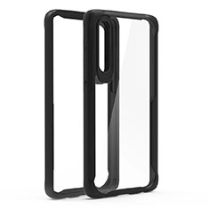 Carcasa Bumper Funda Silicona Transparente Espejo T02 para Huawei P30 Negro
