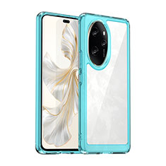 Carcasa Bumper Funda Silicona Transparente J01S para Huawei Honor 100 Pro 5G Azul