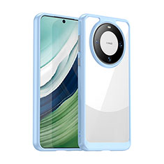 Carcasa Bumper Funda Silicona Transparente J01S para Huawei Mate 60 Azul Claro