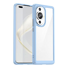 Carcasa Bumper Funda Silicona Transparente J01S para Huawei Nova 11 Pro Azul Cielo