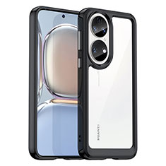 Carcasa Bumper Funda Silicona Transparente J01S para Huawei P50 Pro Negro