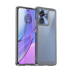 Carcasa Bumper Funda Silicona Transparente J01S para Motorola Moto Edge (2023) 5G Gris