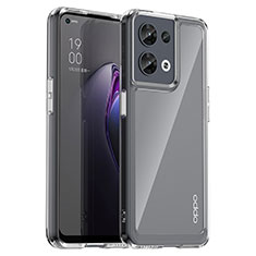 Carcasa Bumper Funda Silicona Transparente J01S para Oppo Reno8 5G Claro