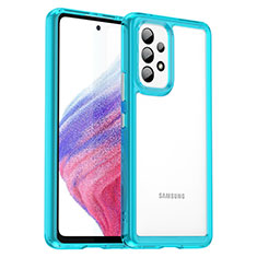 Carcasa Bumper Funda Silicona Transparente J01S para Samsung Galaxy A53 5G Cian