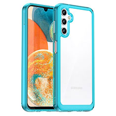 Carcasa Bumper Funda Silicona Transparente J01S para Samsung Galaxy M44 5G Cian