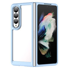 Carcasa Bumper Funda Silicona Transparente J01S para Samsung Galaxy Z Fold4 5G Azul
