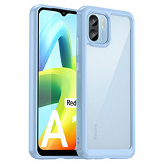 Carcasa Bumper Funda Silicona Transparente J01S para Xiaomi Poco C50 Azul Cielo