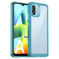 Carcasa Bumper Funda Silicona Transparente J01S para Xiaomi Poco C50 Azul Cielo