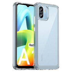 Carcasa Bumper Funda Silicona Transparente J01S para Xiaomi Poco C50 Gris