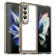 Carcasa Bumper Funda Silicona Transparente J02S para Samsung Galaxy Z Fold3 5G Gris
