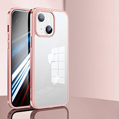 Carcasa Bumper Funda Silicona Transparente LD1 para Apple iPhone 13 Oro Rosa