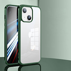 Carcasa Bumper Funda Silicona Transparente LD1 para Apple iPhone 13 Verde