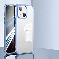 Carcasa Bumper Funda Silicona Transparente LD1 para Apple iPhone 14 Azul Cielo