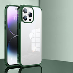 Carcasa Bumper Funda Silicona Transparente LD1 para Apple iPhone 14 Pro Max Verde
