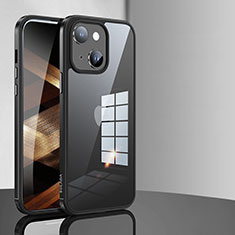 Carcasa Bumper Funda Silicona Transparente LD1 para Apple iPhone 15 Negro