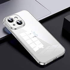 Carcasa Bumper Funda Silicona Transparente LD2 para Apple iPhone 14 Plus Plata