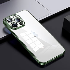 Carcasa Bumper Funda Silicona Transparente LD2 para Apple iPhone 14 Pro Max Verde
