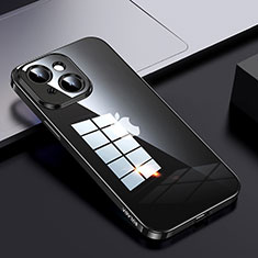 Carcasa Bumper Funda Silicona Transparente LD2 para Apple iPhone 15 Negro