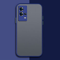 Carcasa Bumper Funda Silicona Transparente M01 para Vivo iQOO 8 5G Azul