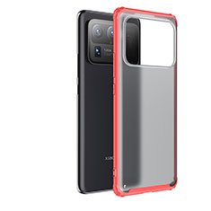 Carcasa Bumper Funda Silicona Transparente M01 para Xiaomi Mi 11 Ultra 5G Rojo